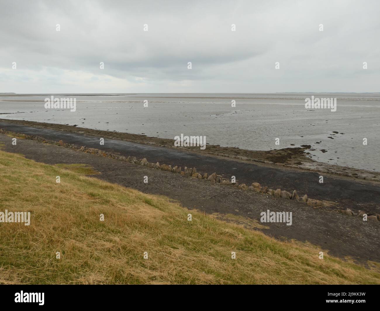 Beautiful landscape in the north of Föhr Stock Photo