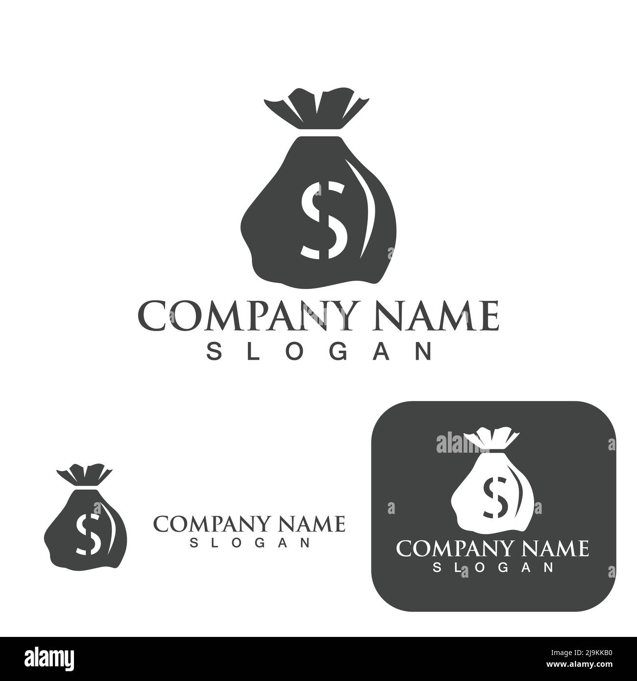 Money Bag icon Template vector illustration design Stock Vector Image ...