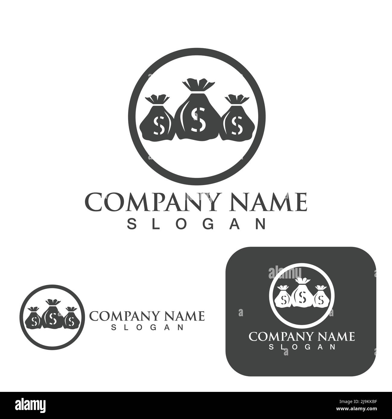 Money Bag icon Template vector illustration design Stock Vector Image ...