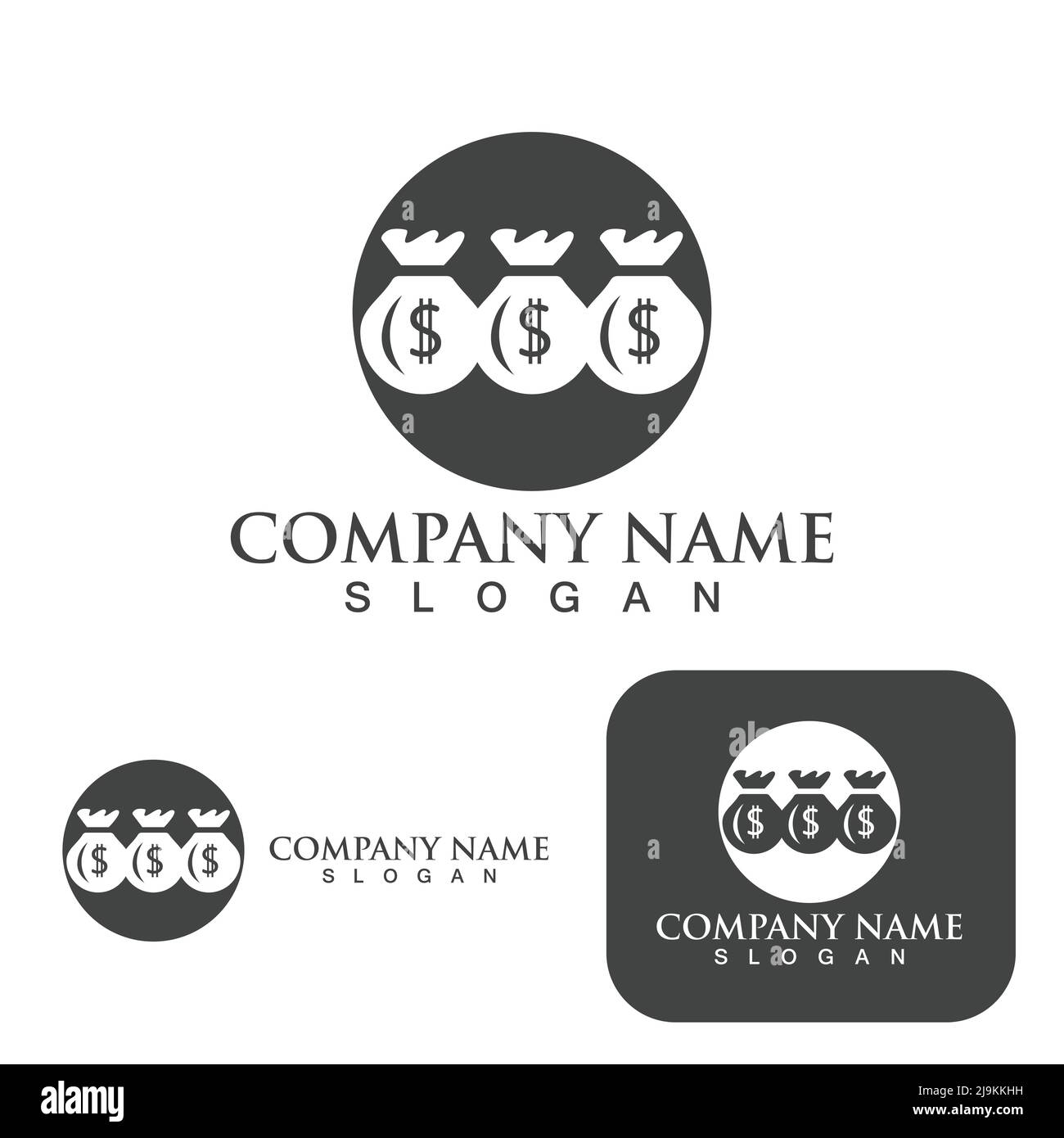 Money Bag icon Template vector illustration design Stock Vector Image ...