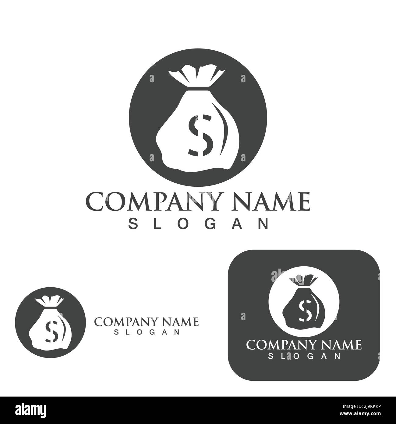 Money Bag icon Template vector illustration design Stock Vector Image ...