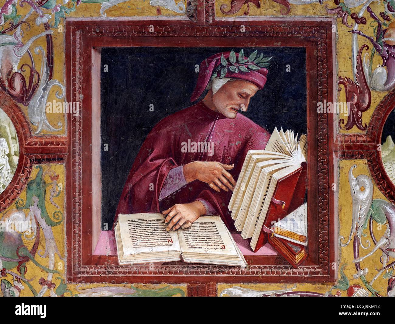 Dante Alighieri - affresco nella Cappella di San Brizio - Luca Signorelli -  1502 - Orvieto ( Terni), Italia, Duomo di S.Maria Assunta Stock Photo -  Alamy