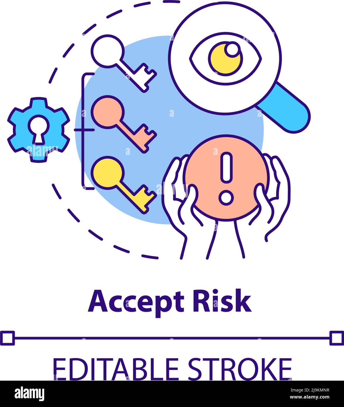 Accept risk concept icon Stock Vector Image & Art - Alamy