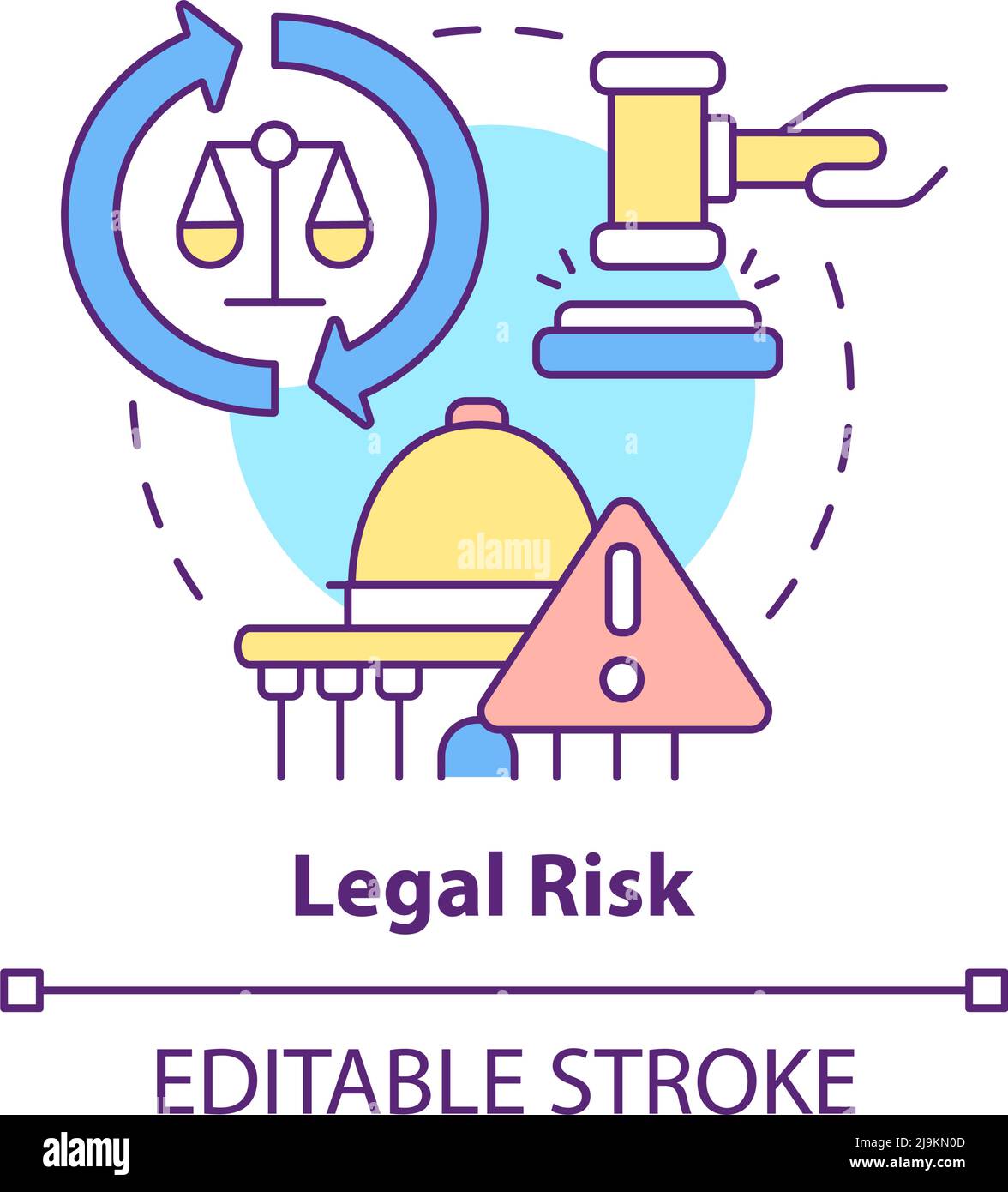 Legal risk concept icon Stock Vector Image & Art Alamy