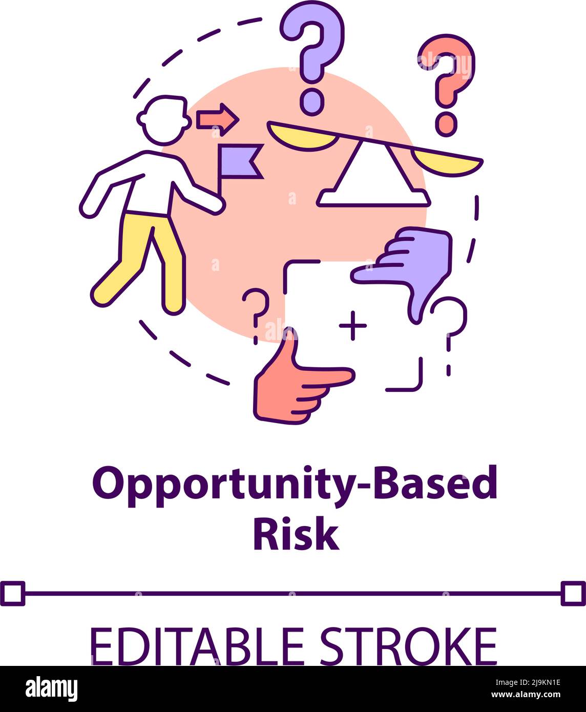 Opportunity-based risk concept icon Stock Vector Image & Art - Alamy