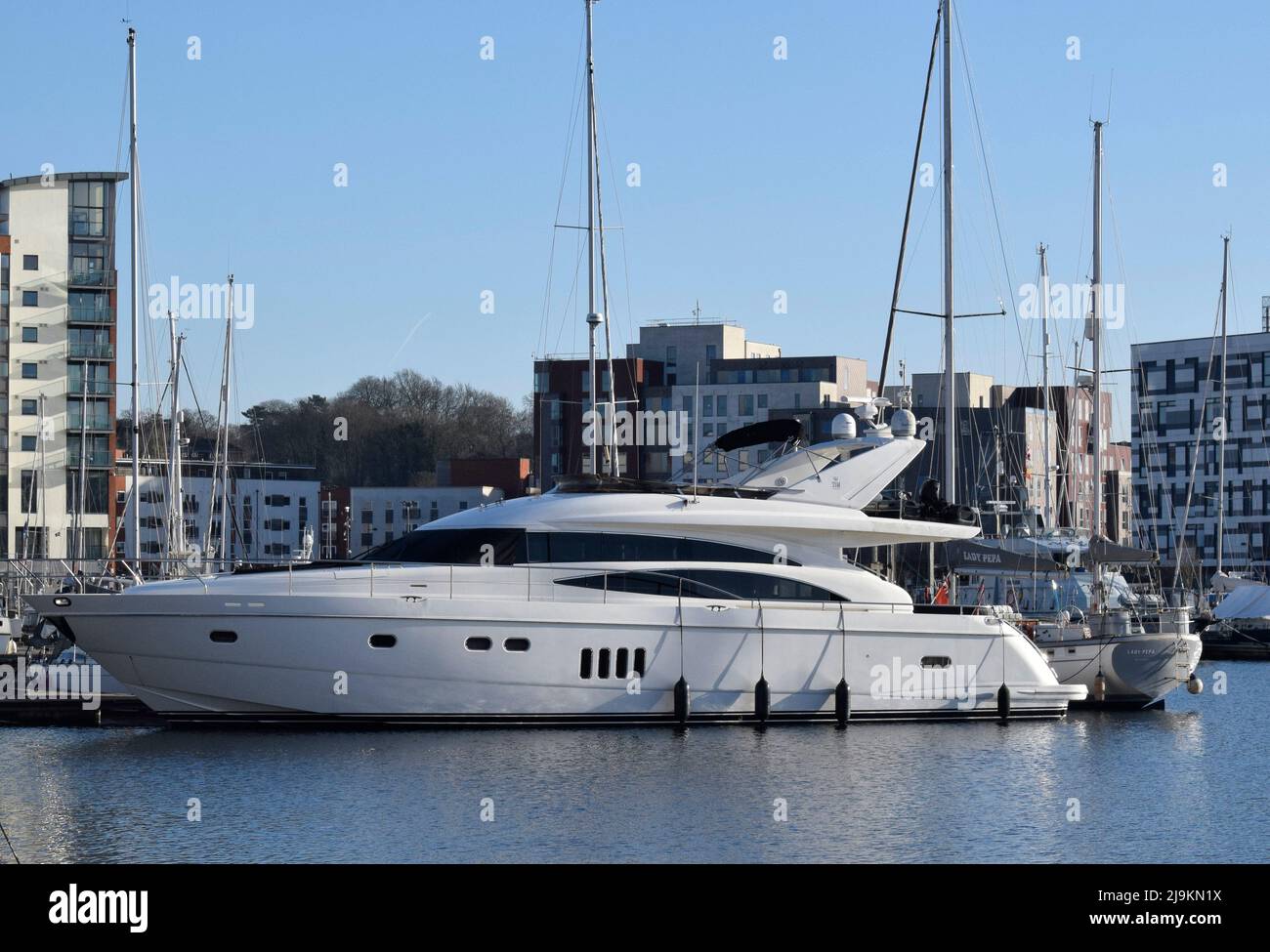 yacht, ipswich marina, suffolk, england Stock Photo Alamy