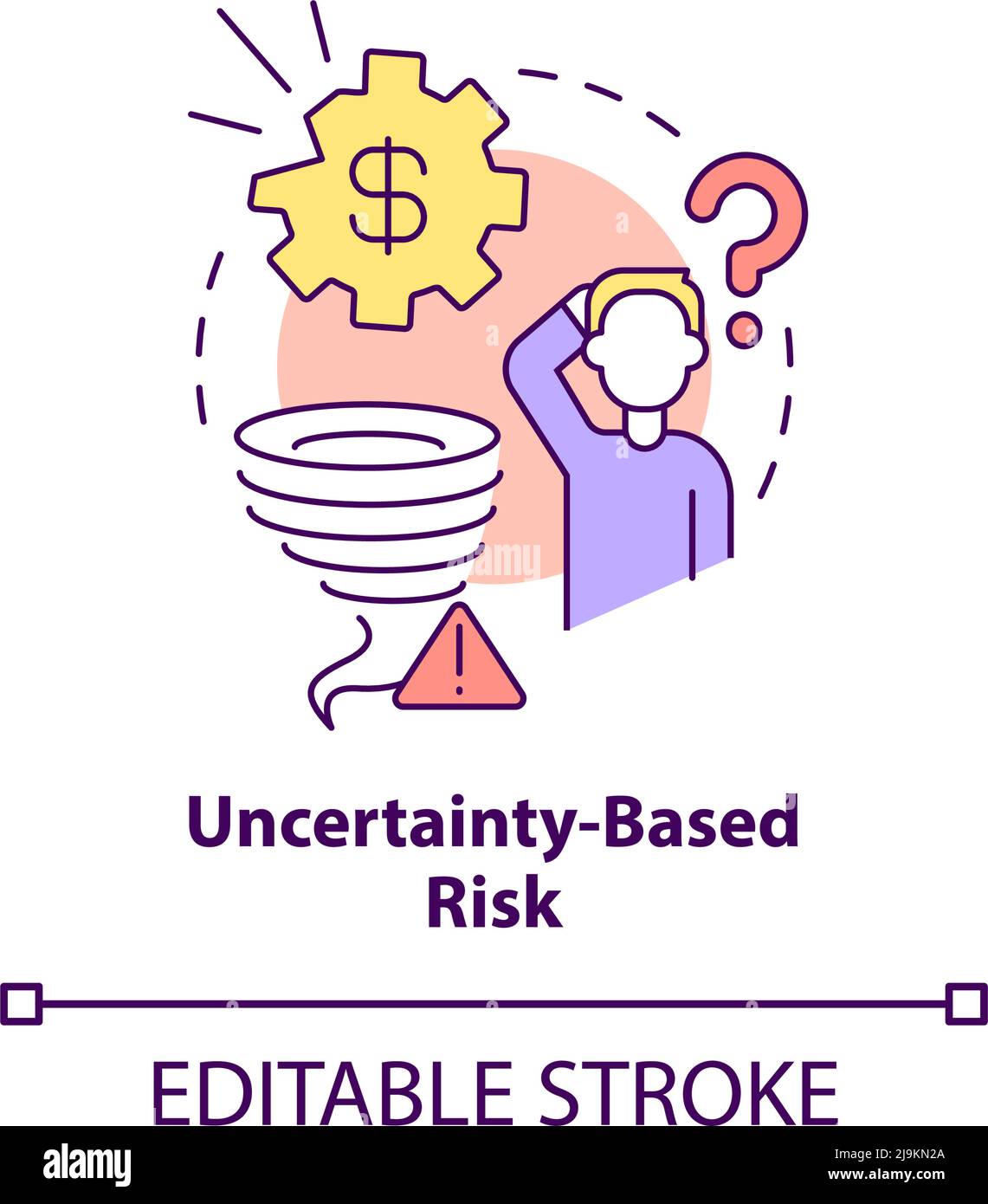 Uncertaintybased risk concept icon Stock Vector Image & Art Alamy