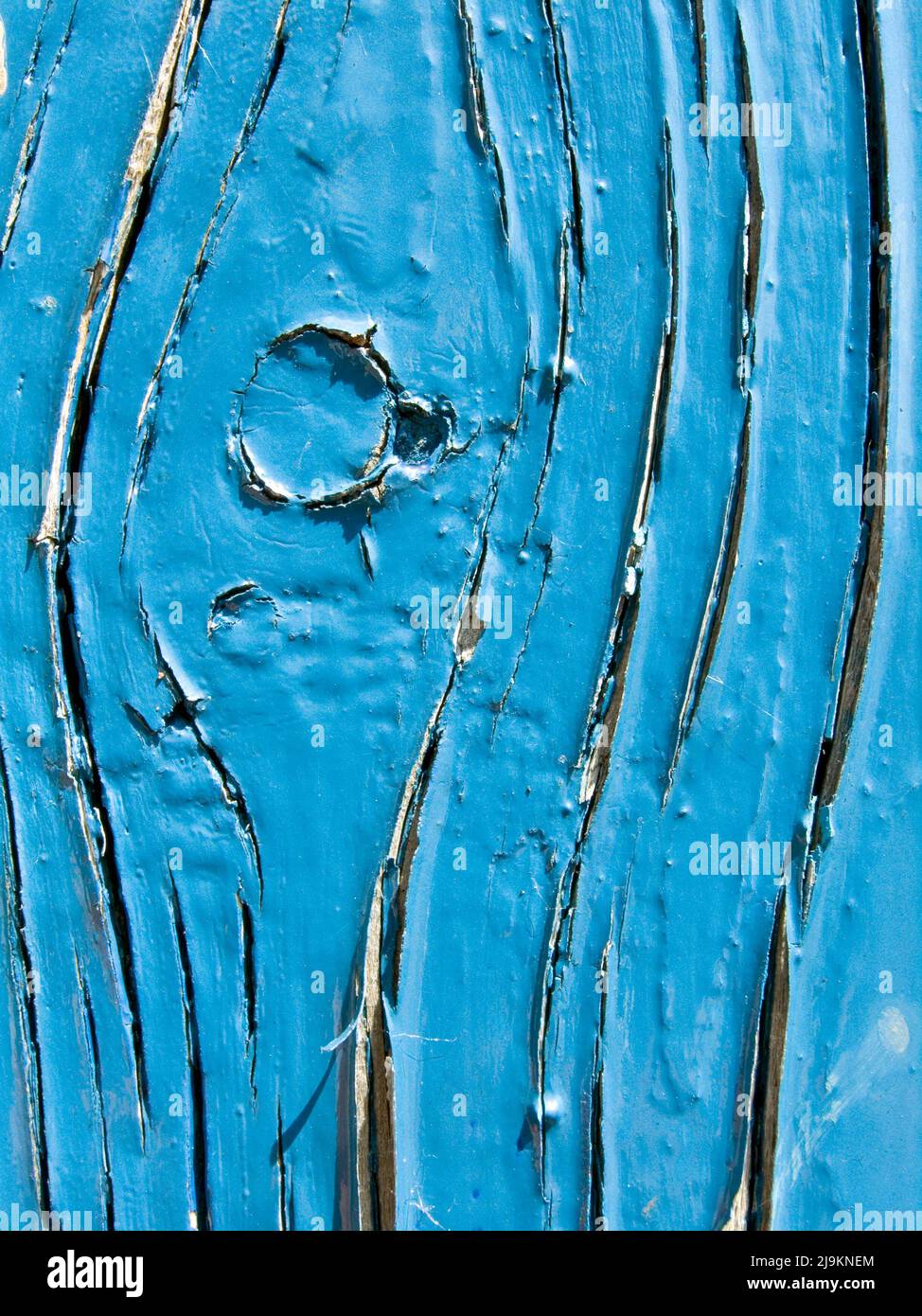 Old Painted Wooden Gate Panel Stock Photo