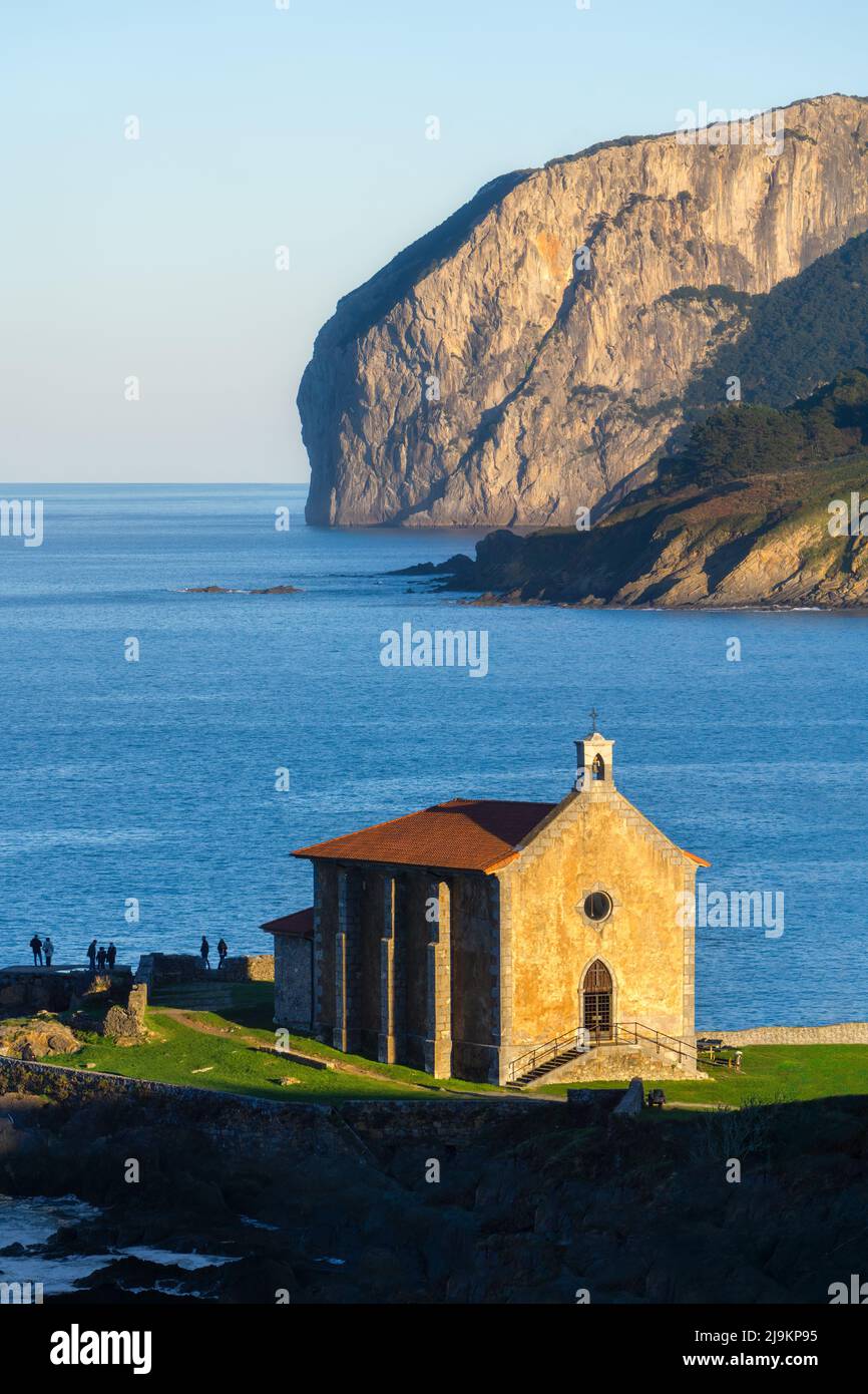 Santa Catalina church in Mundaka in Basque Country Stock Photo - Alamy