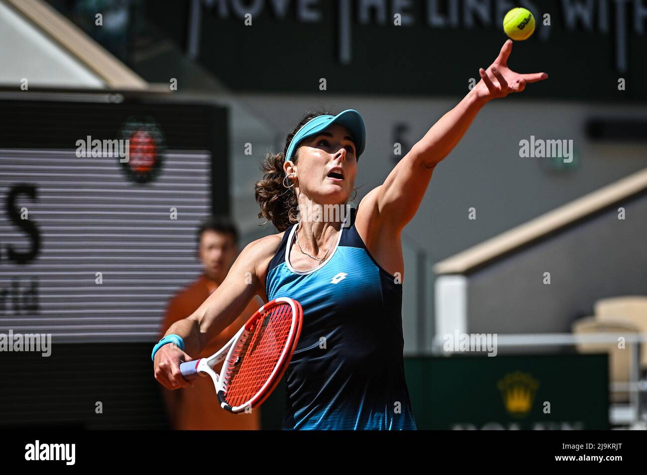 Alize of France during the Day three of RolandGarros 2022