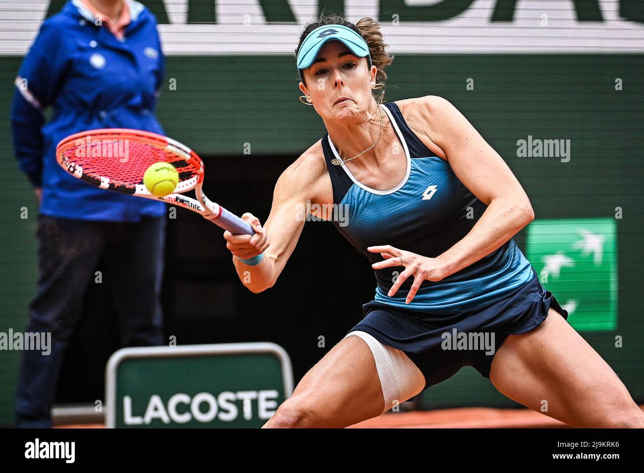 Alize of France during the Day three of RolandGarros 2022