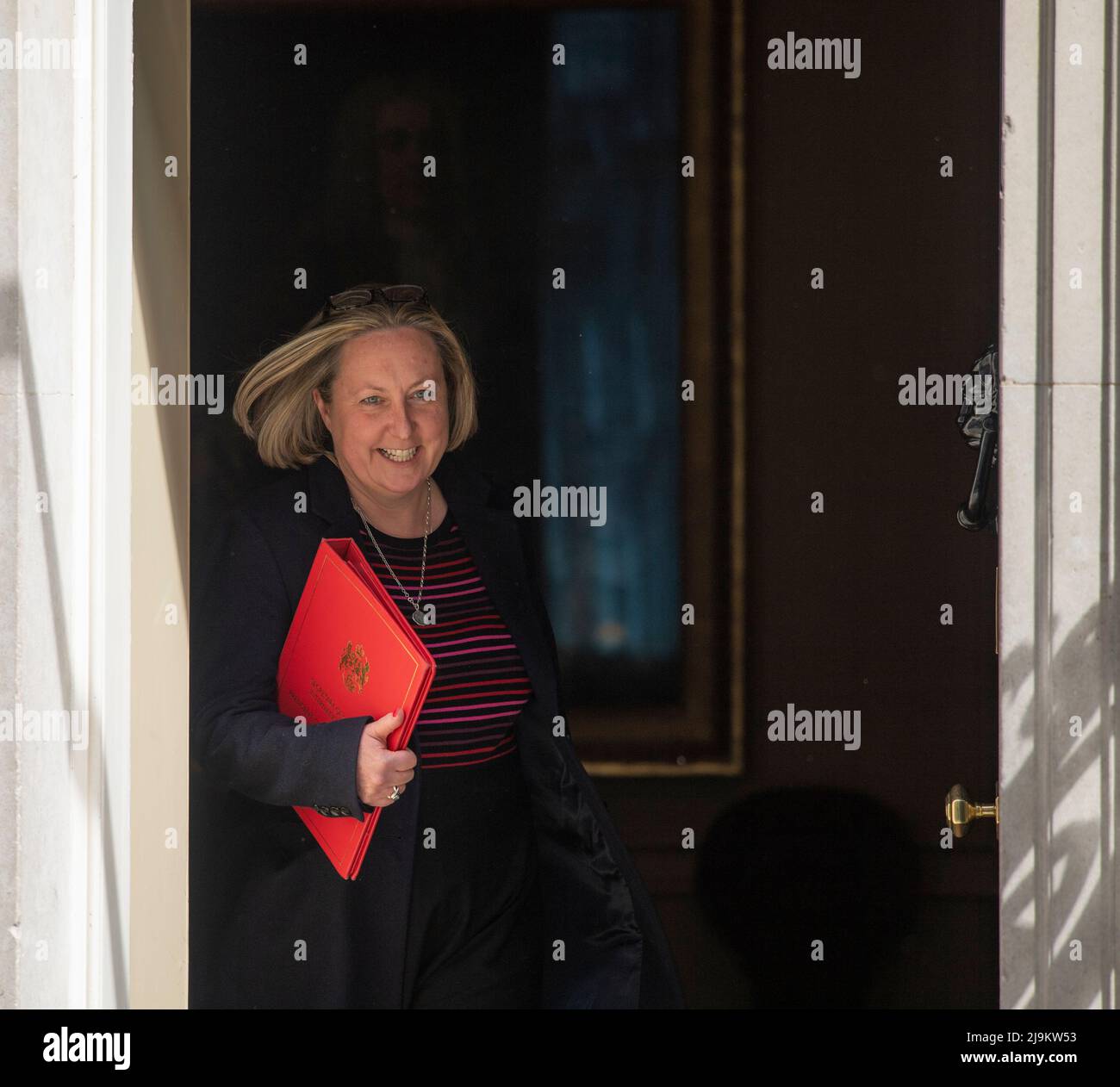 Downing Street, London, UK. 24 May 2022. Anne-Marie Trevelyan MP, Secretary of State for International Development, President of the Board of Trade in Downing Street. Credit: Malcolm Park/Alamy Live News. Stock Photo