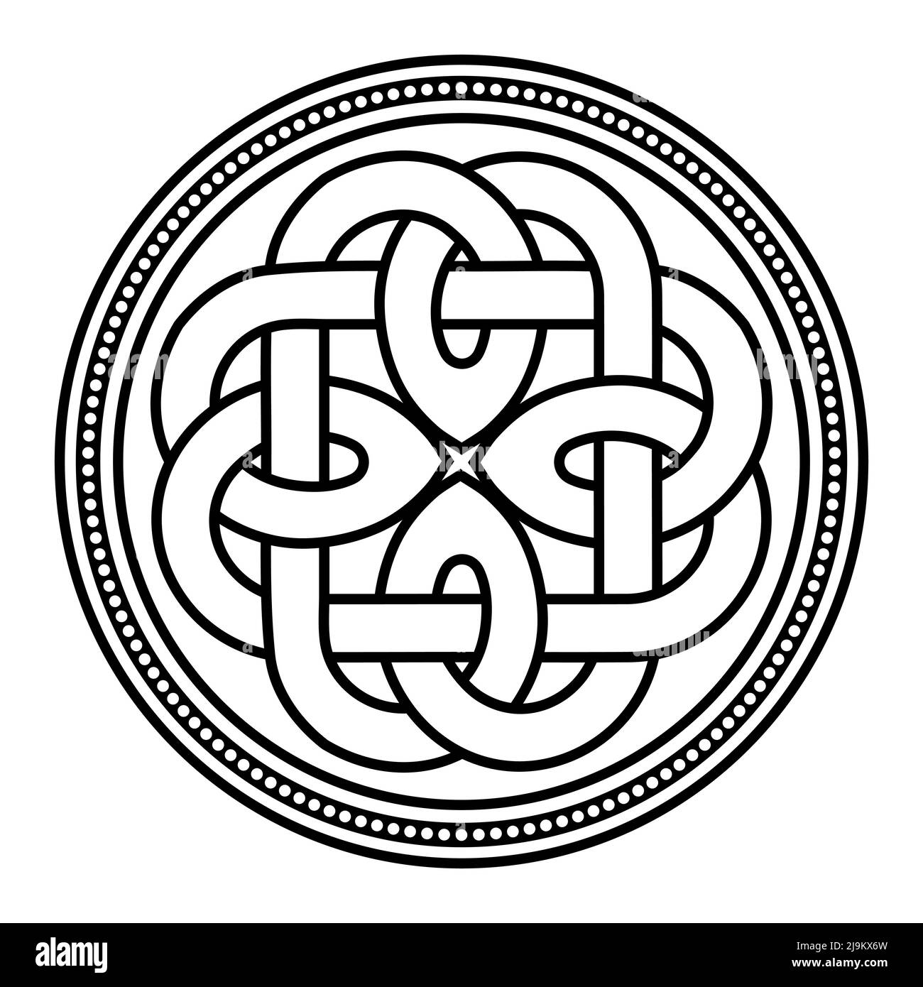 Ancient Celtic Scandinavian Design. Celtic ligature, pattern, ornament Stock Vector