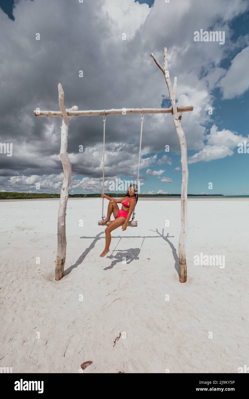 Young asian swimsuit model hi-res stock photography and images - Alamy