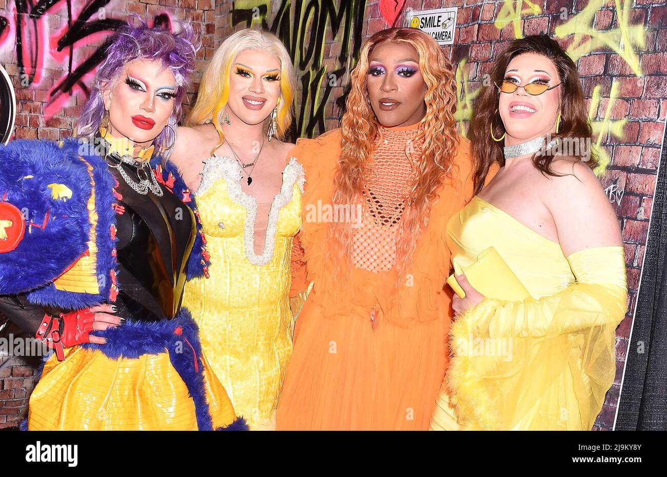 Scarlett Bobo, Lemon, Tynomi Banks, Skye Walker during the 2022 Rupaul