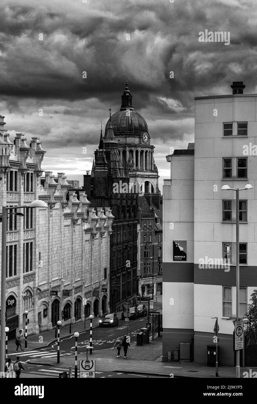 Street view nottingham Black and White Stock Photos & Images Alamy