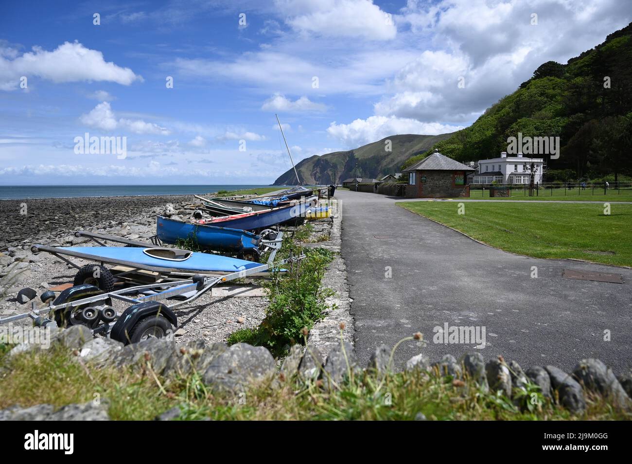 Coastal village of Lynmouth in Devon, England, on the northern edge of Exmoor National Park. Stock Photo
