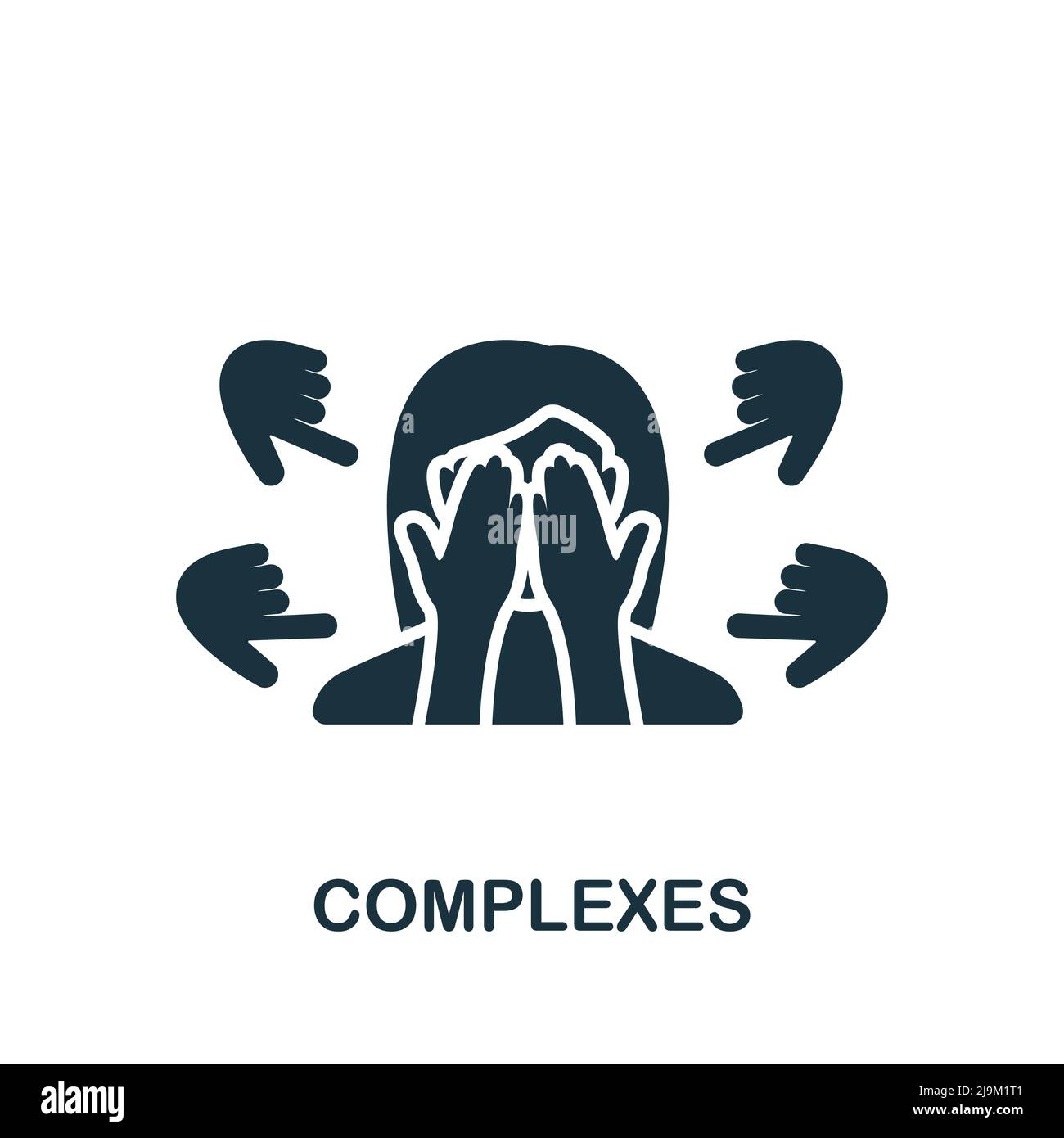 Complexes icon. Monochrome simple Psychology icon for templates, web ...