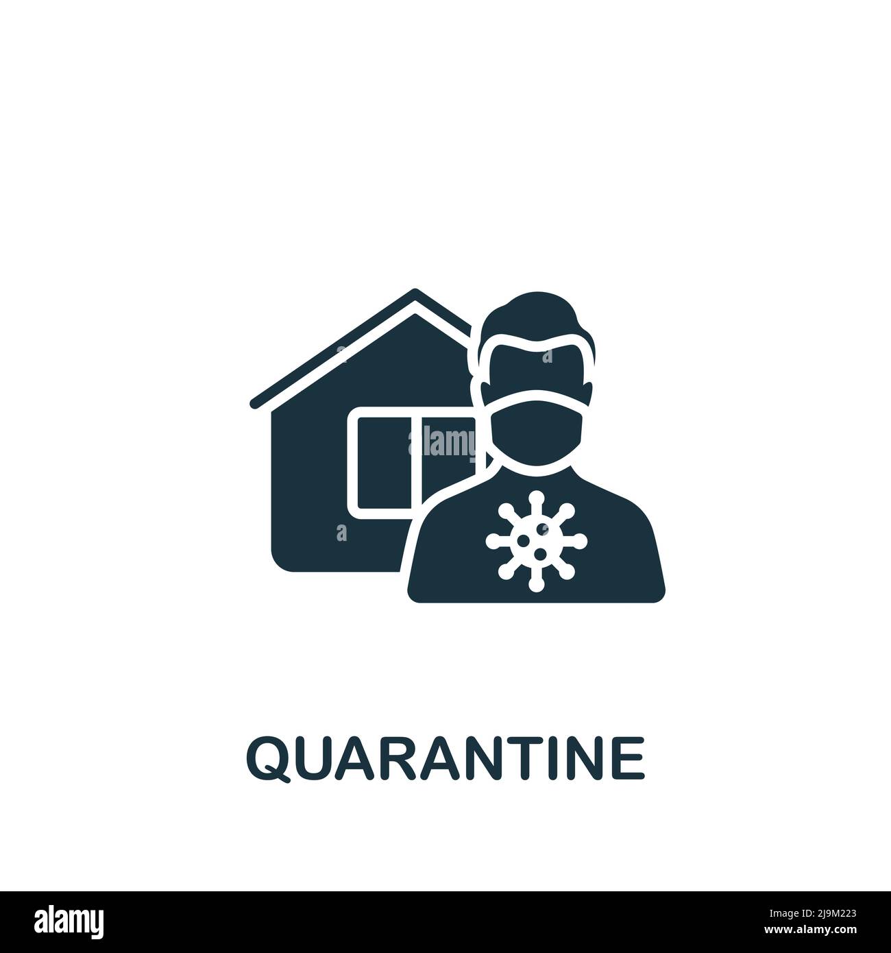 Quarantine icon. Monochrome simple Quarantine icon for templates, web ...