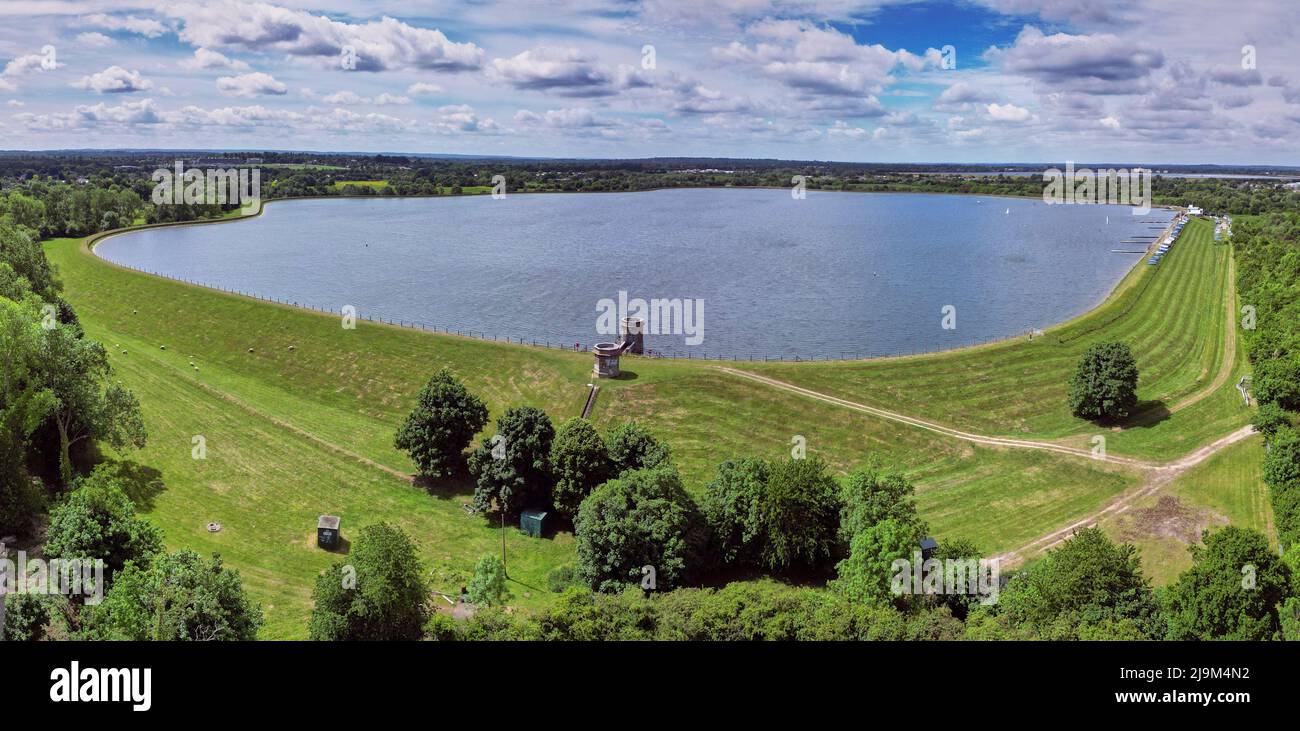 Island Barn Reservoir. West Molesey, Surrey, England. Stock Photo
