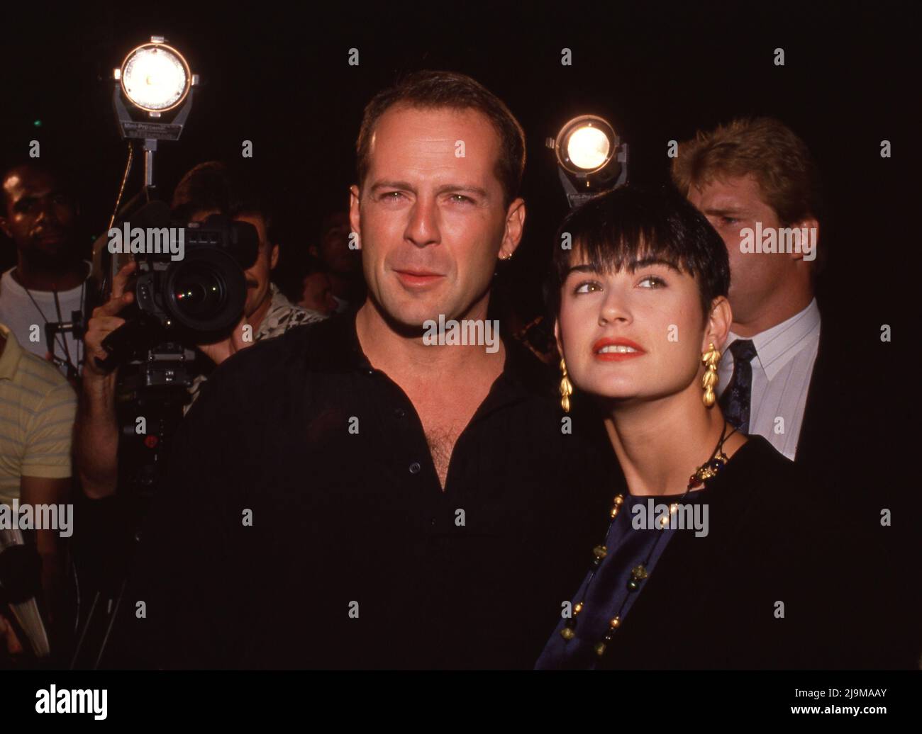 Bruce Willis and Demi Moore at the In Country Premiere on September 14 ...