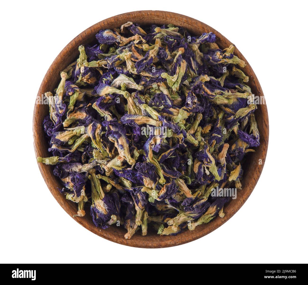 Blue tea Anchan Thai Farmer Butterfly Pea Tea isolated on white ...