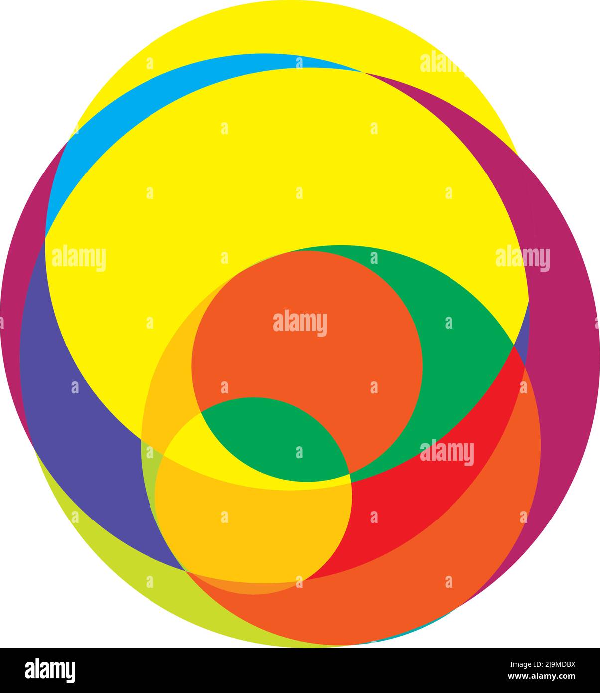 Random circles, circular rings geometric design element. Stock vector ...