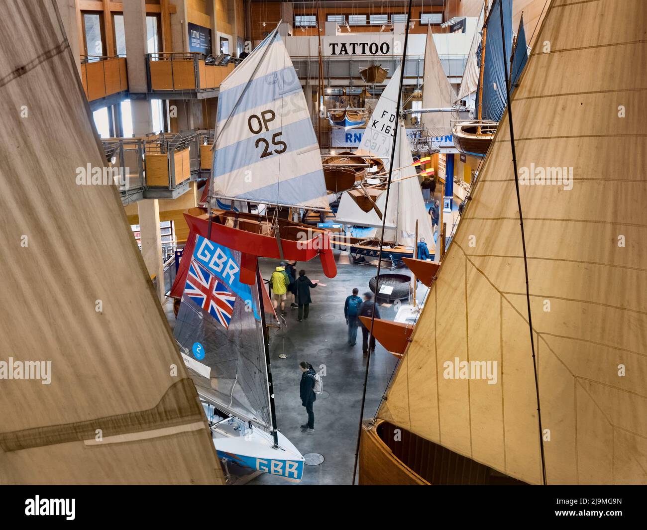 The Main Hall of the National Maritime Museum at Falmouth, UK Stock Photo