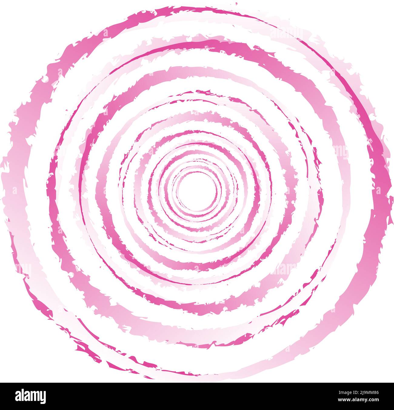 Grungy, textured circle element. Circular splatter shape. Stock vector
