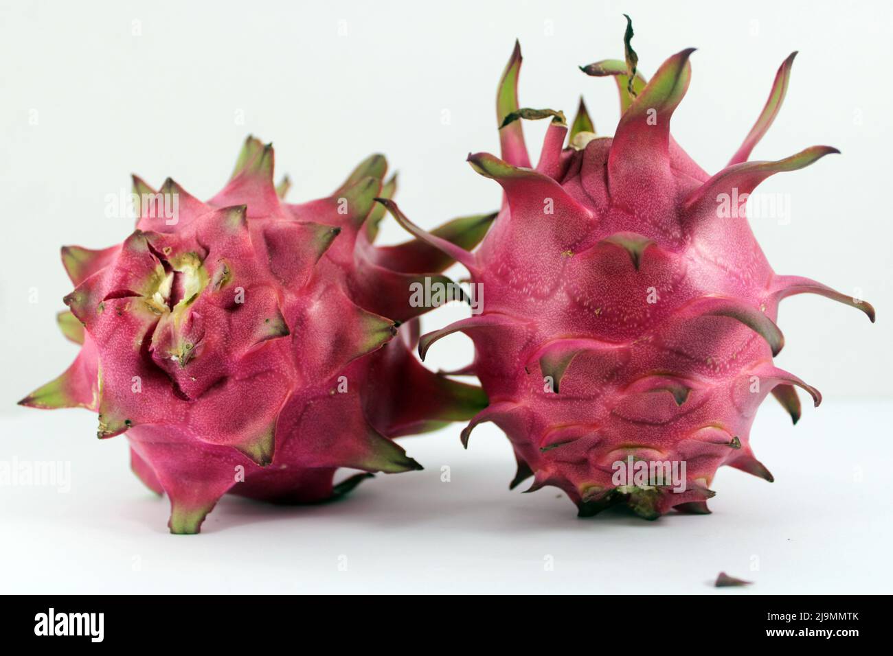 Pitaya or dragon fruit on white background Stock Photo