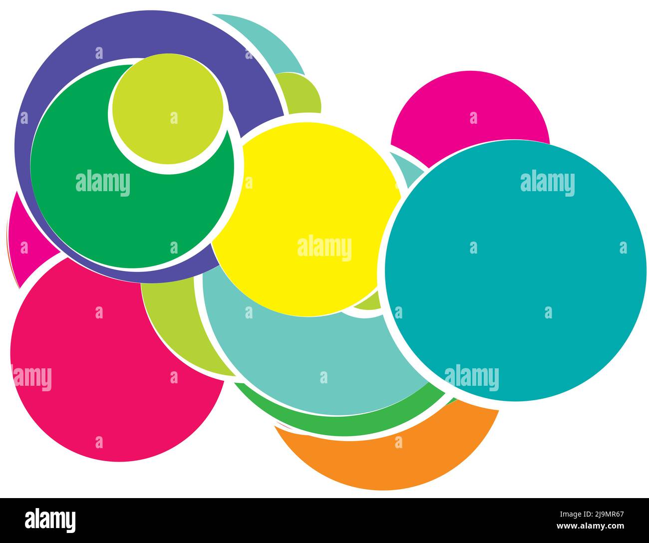 Random circles abstract geometric composition. Stock vector ...