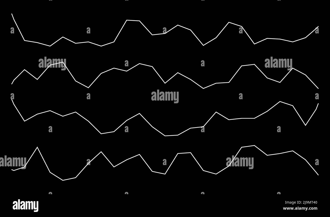 Wavy, zig-zag lines, stripes element. Stock vector illustration, clip ...
