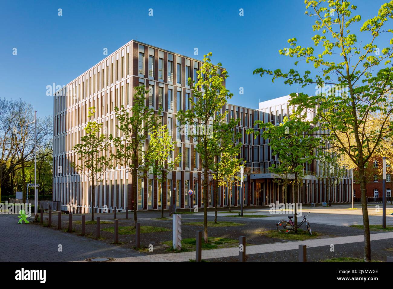 Advertising agency Zum Goldenen Hirschen on the site of the former Ulanen barracks here at the Platz der Ideen Stock Photo