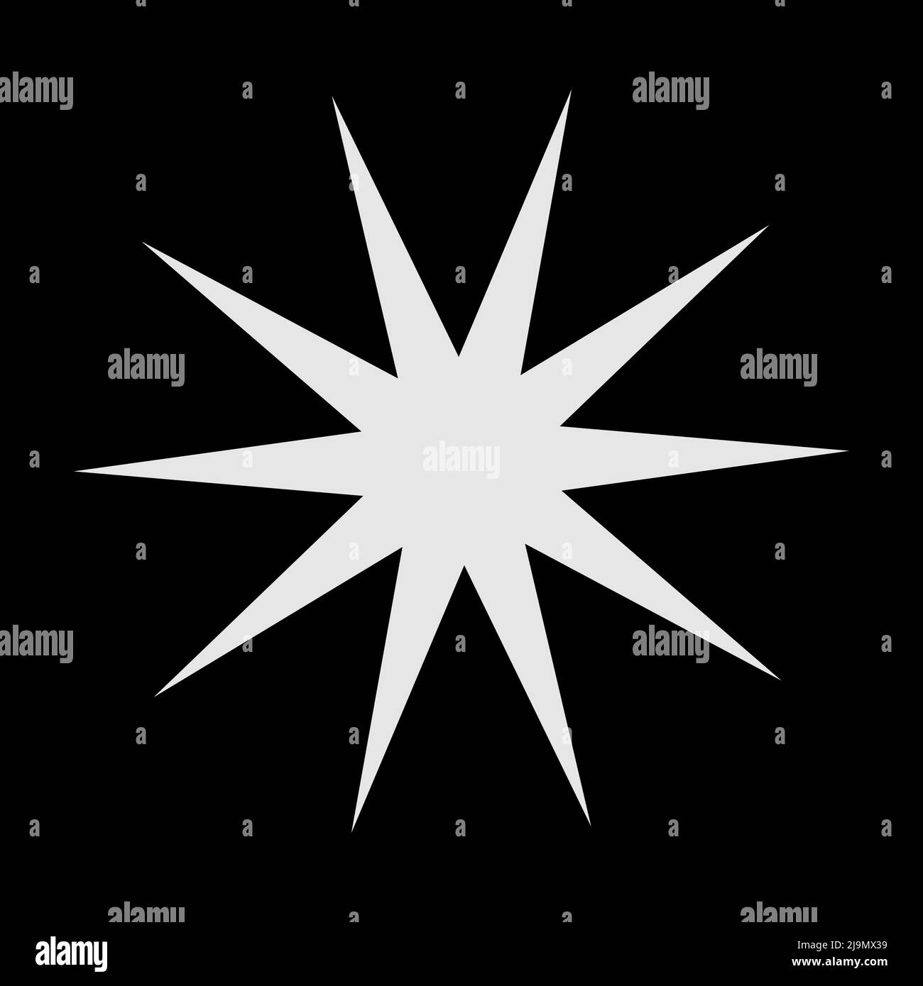 Starbrust Vector Starburst, sunburst star shape vector element. Stock vector ...