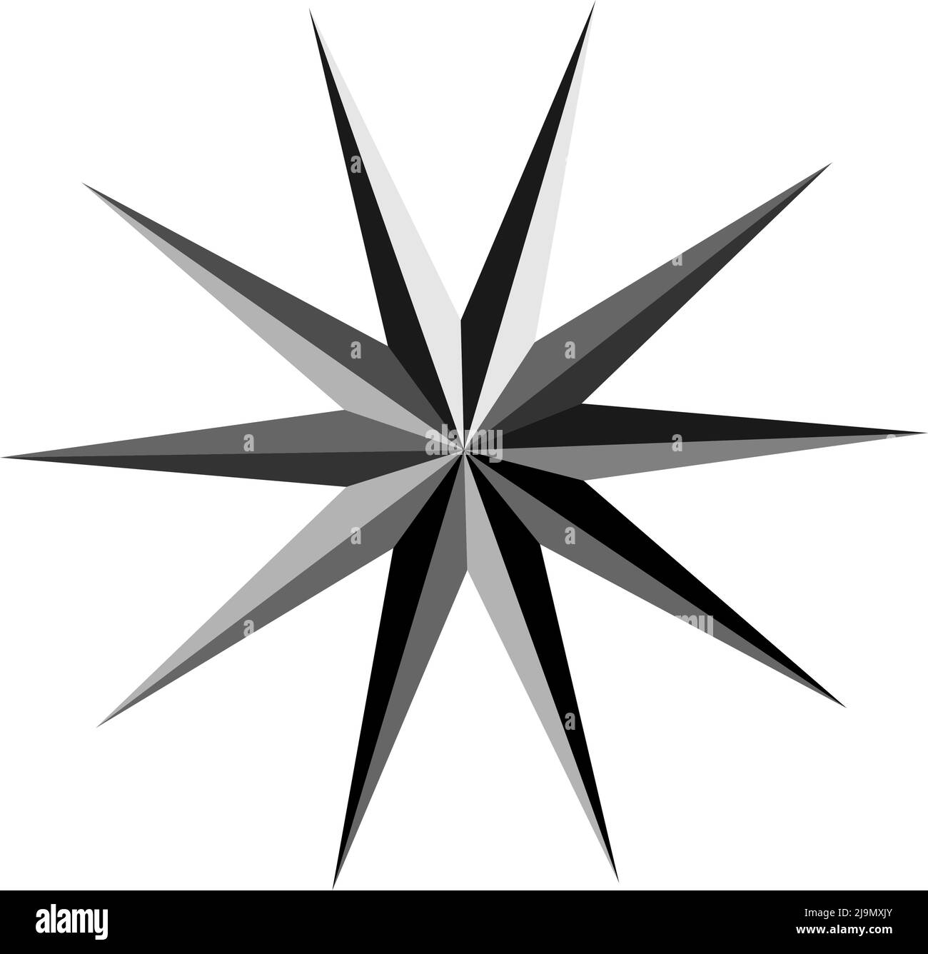 Starbrust Vector Starburst, sunburst star shape vector element. Stock vector ...