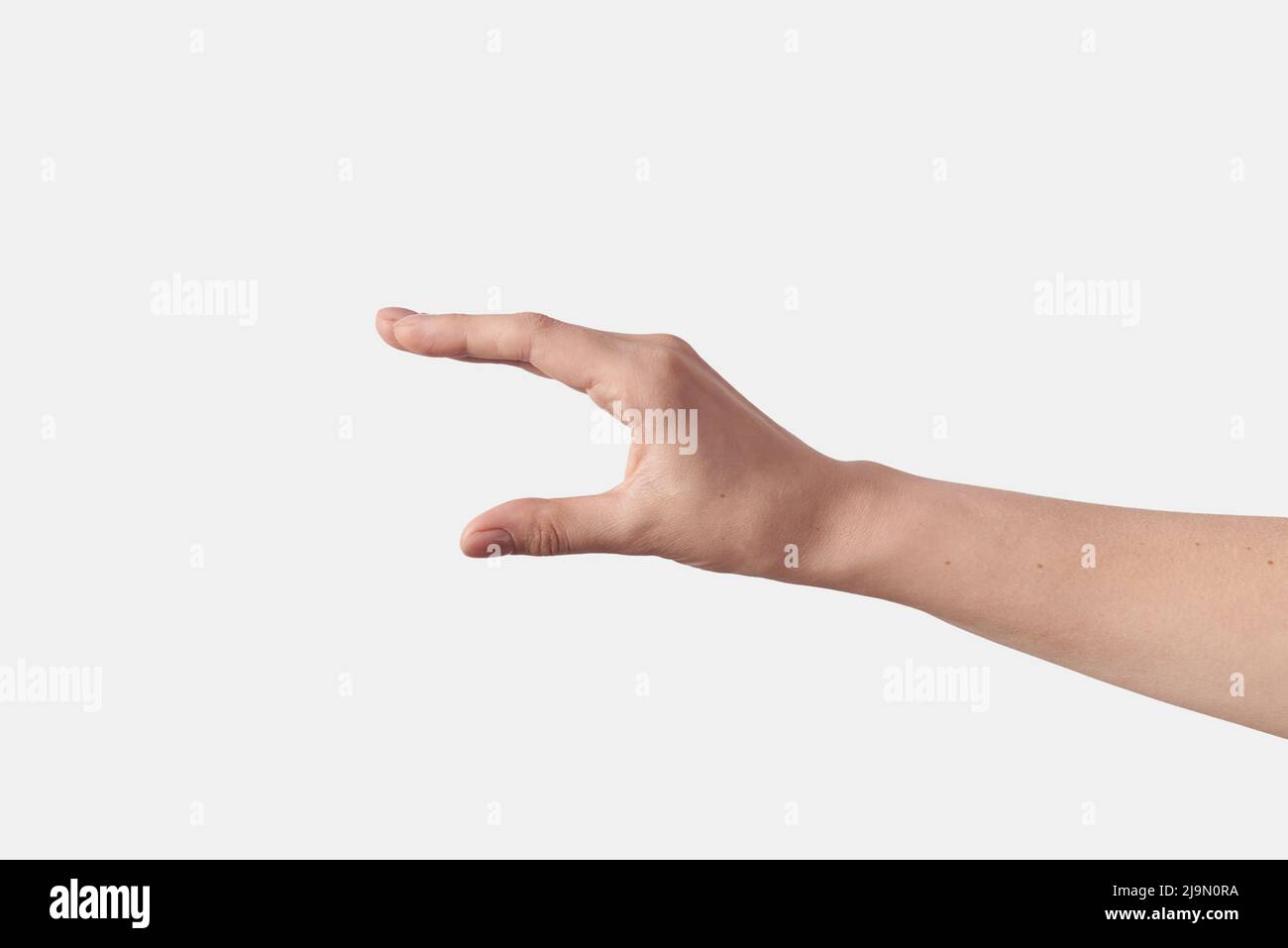 set-of-measuring-hands-on-white-stock-photo-alamy