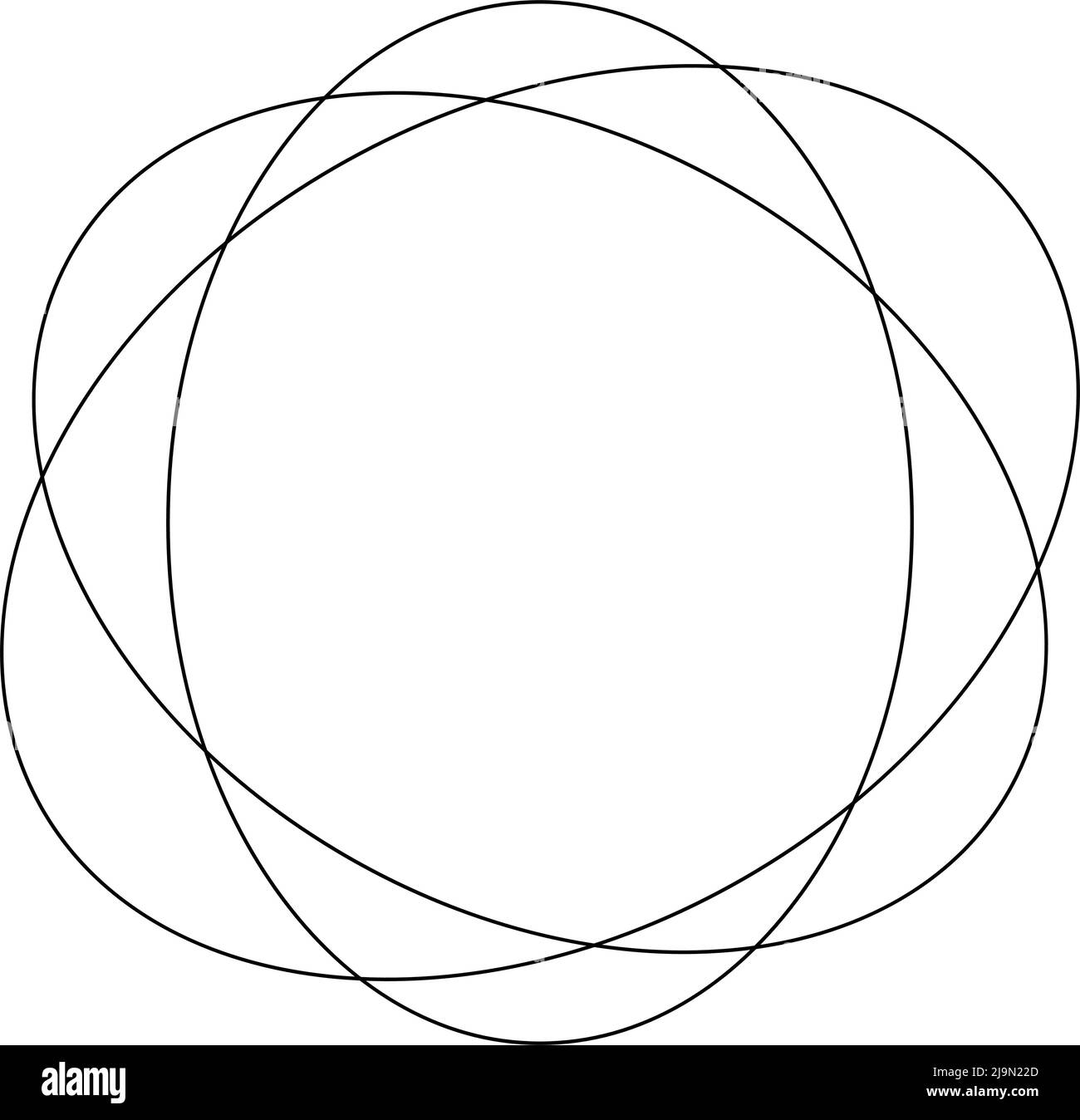 Random circles, circular rings geometric design element. Stock vector ...