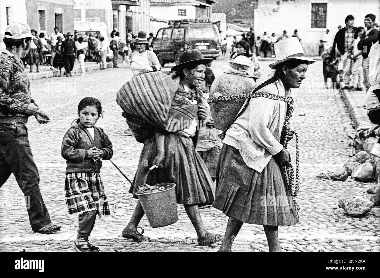 Remate de Carnavales celebration in Tinta, Cusco, Peru Stock Photo