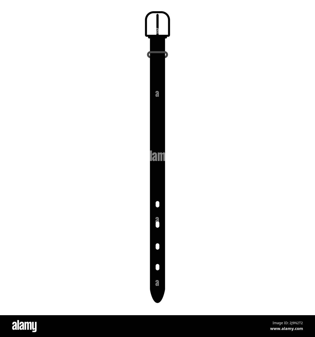belt icon black color belt. on white background. men fashion belt Stock Vector