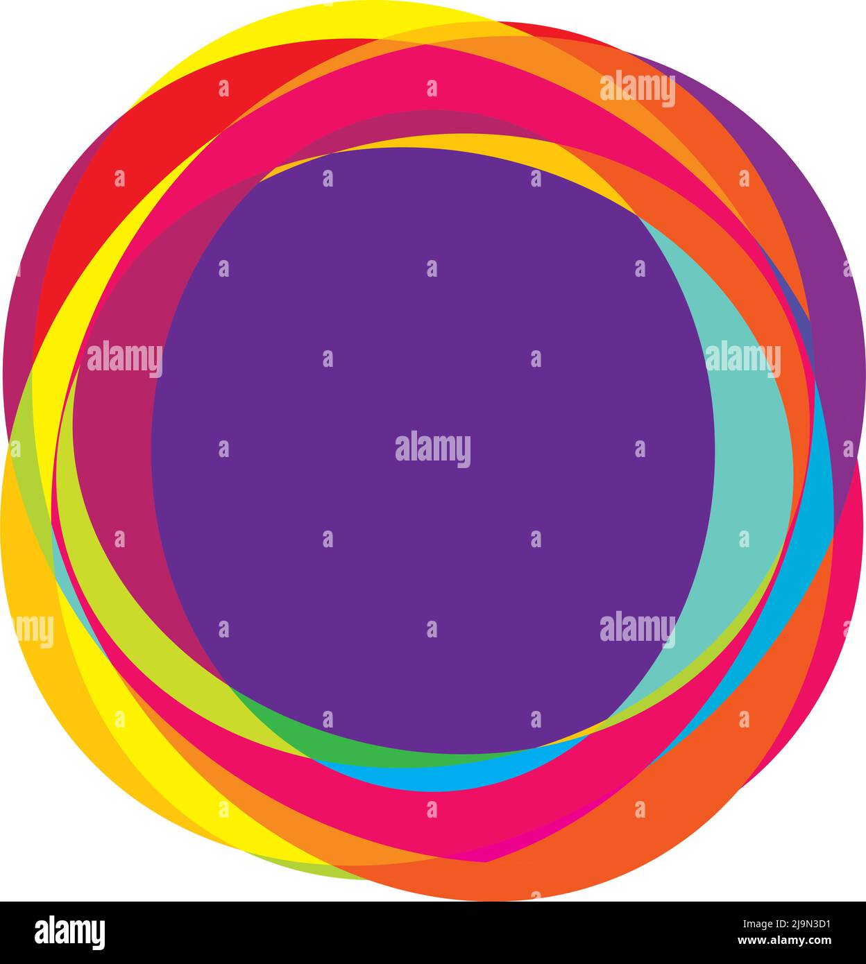 Random circles, circular rings geometric design element. Stock vector ...
