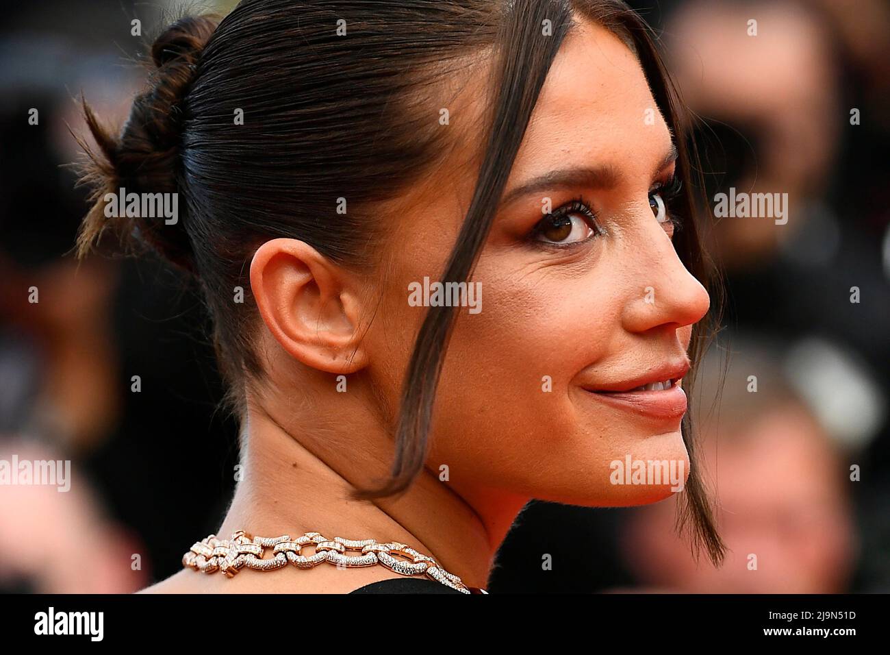 The 75th Cannes Film Festival - Screening of the film 'L'innocent' Out of Competition and Anniversary Event - Red Carpet Arrivals - Cannes, France, May 24, 2022. Adele Exarchopoulos poses. REUTERS/Piroschka Van De Wouw Stock Photo
