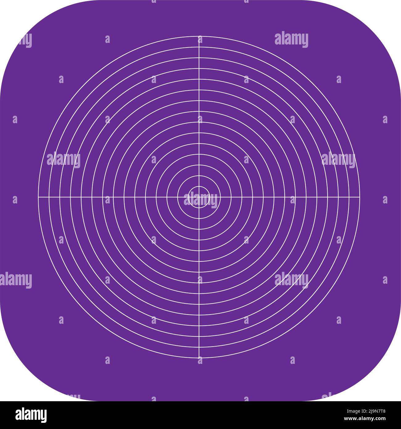 Polar, circular grid, mesh. Pie chart, graph element. Stock vector illustration, clip-art graphics Stock Vector