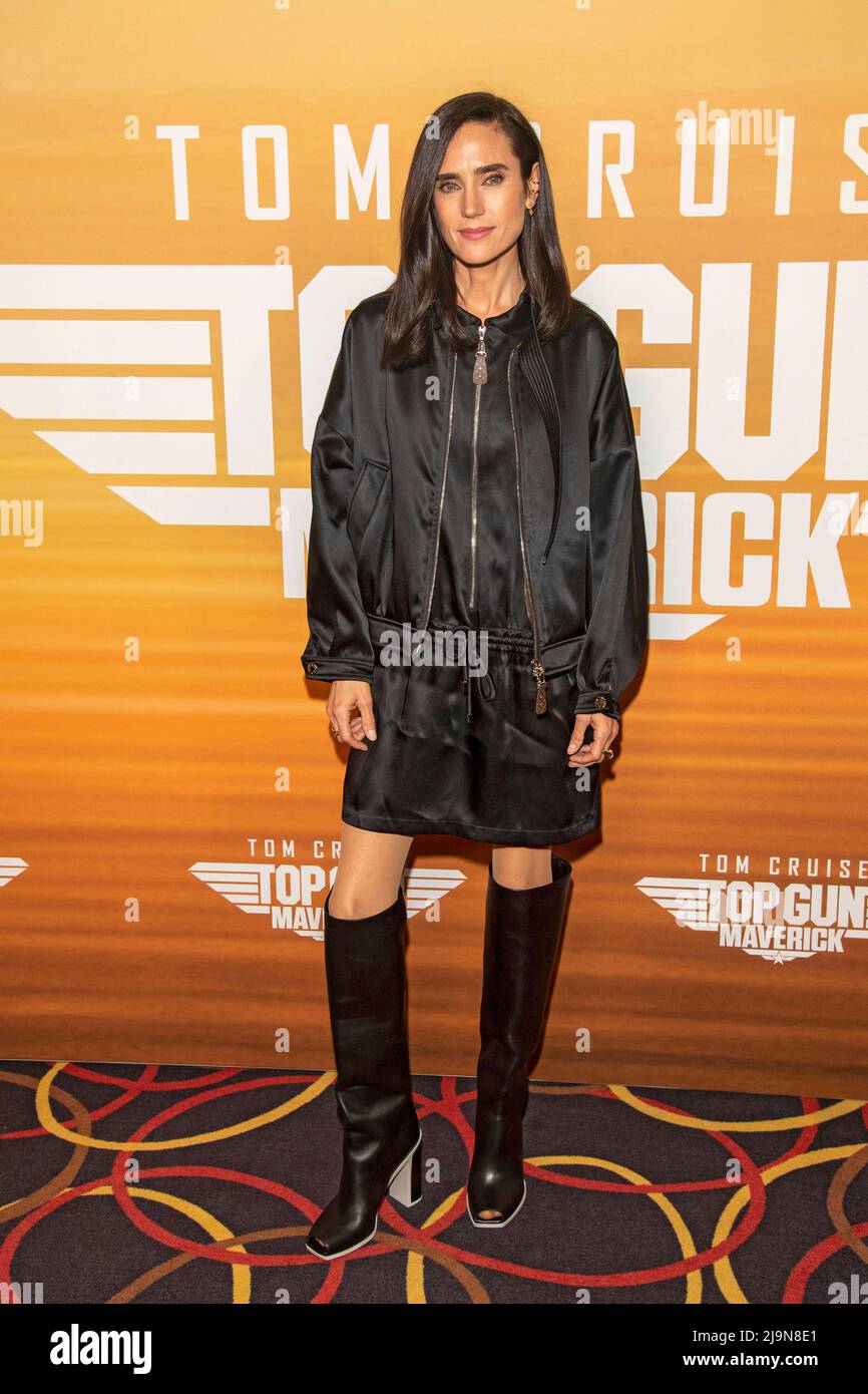 Jennifer Connelly attends the Top Gun: Maverick New York Screening at AMC  Magic Johnson Harlem in New York City. (Photo by Ron Adar / SOPA  Images/Sipa USA Stock Photo - Alamy