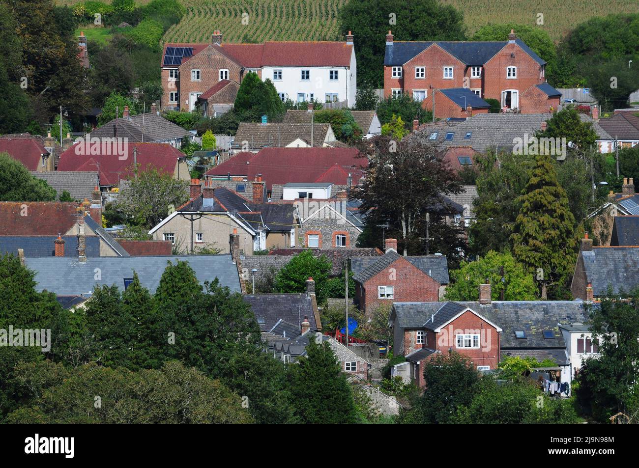 Maiden Newton rural Dorset village. Stock Photo