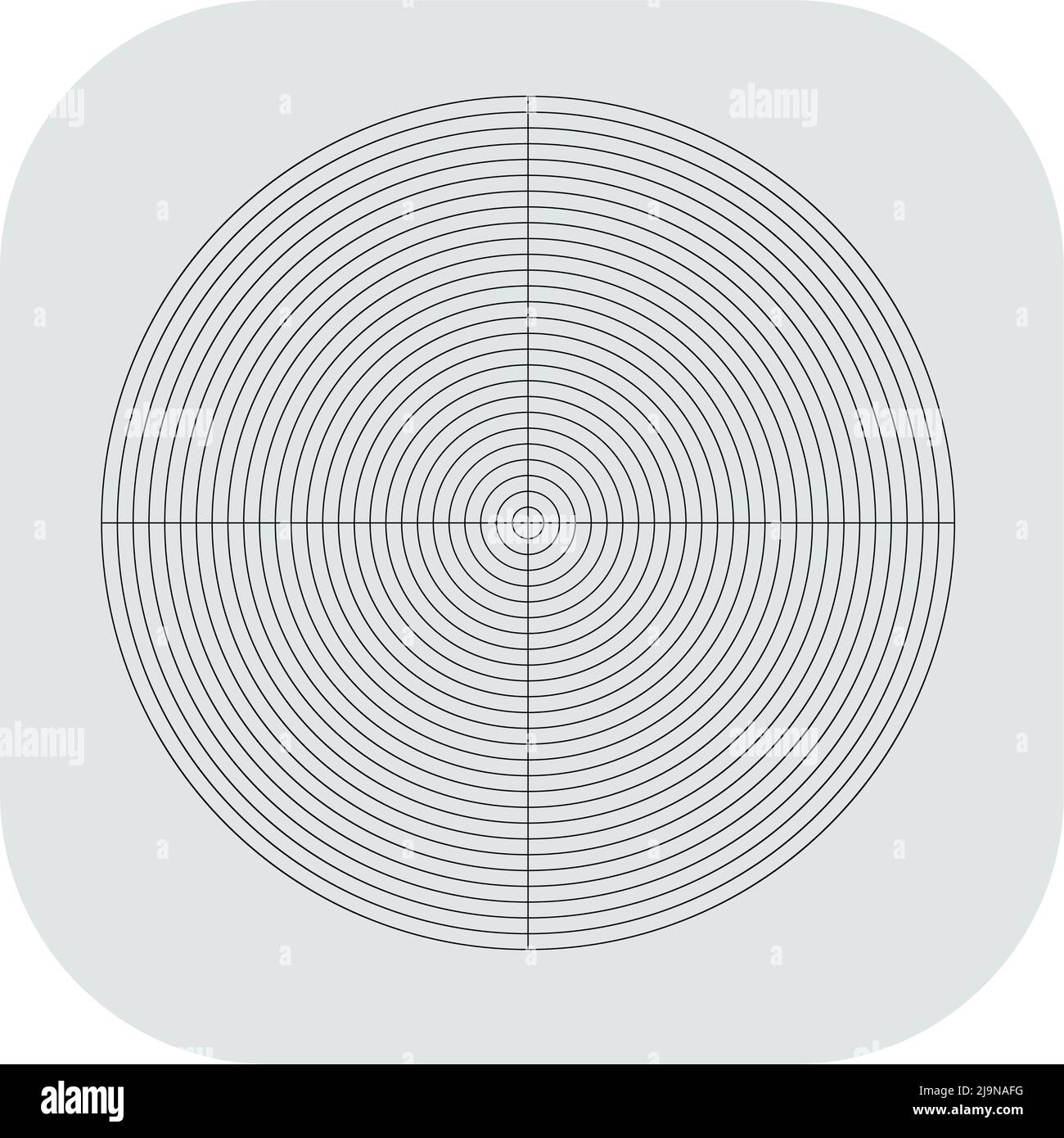 Polar, circular grid, mesh. Pie chart, graph element. Stock vector illustration, clip-art graphics Stock Vector