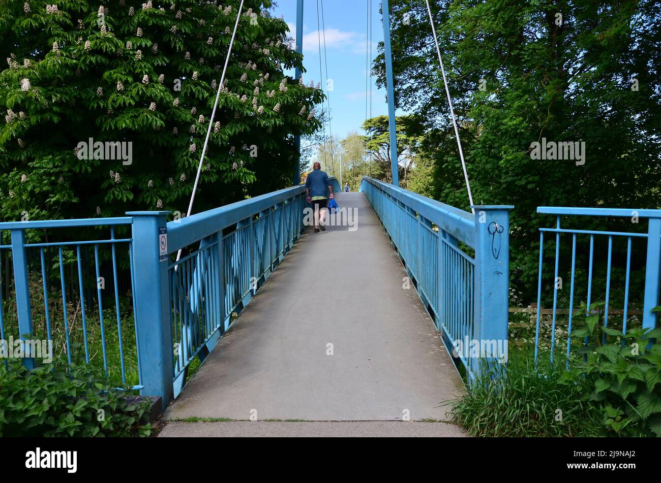 Bridge across the River Stour at Blandford Forum, Dorset, UK Stock Photo
