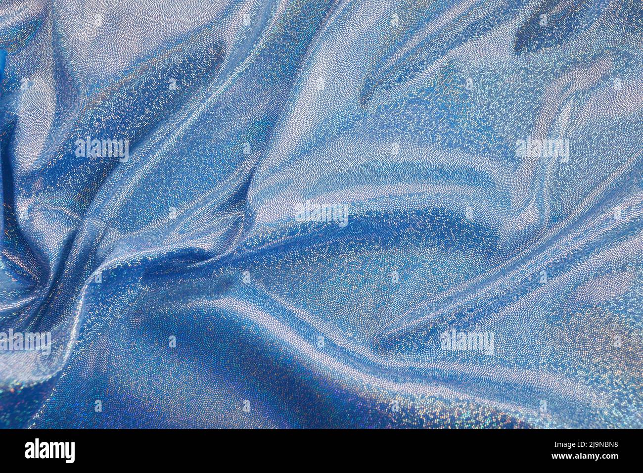 Abstract fabric. Holographic foil background Stock Photo
