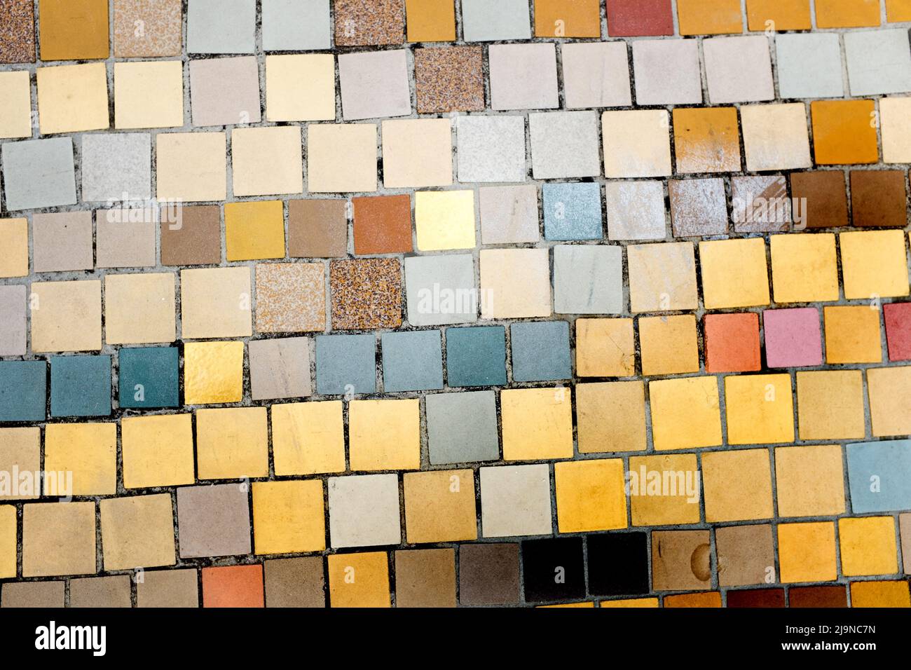 Mosaic pattern on a floor Stock Photo