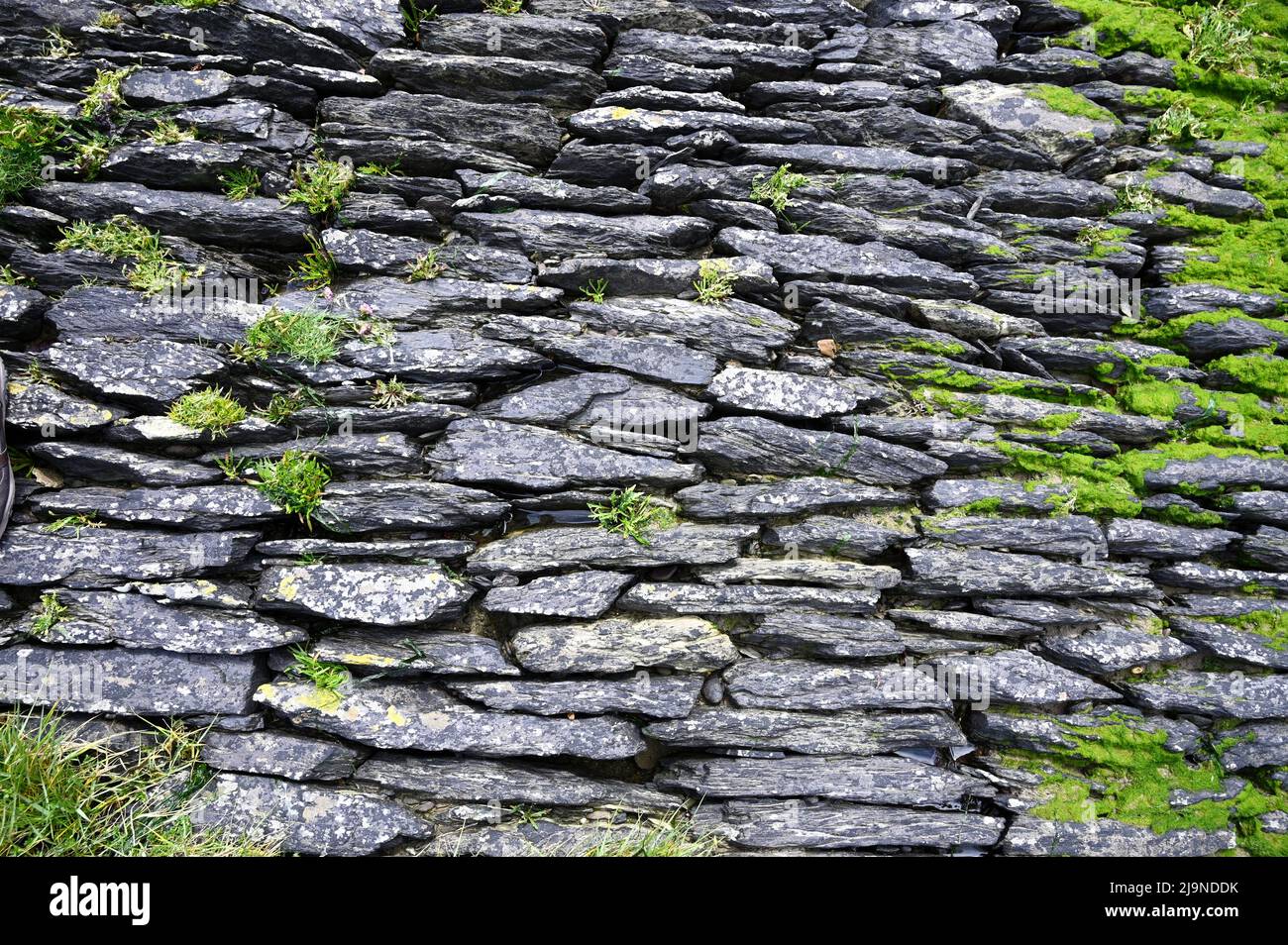 Old stone wall texture background Stock Photo
