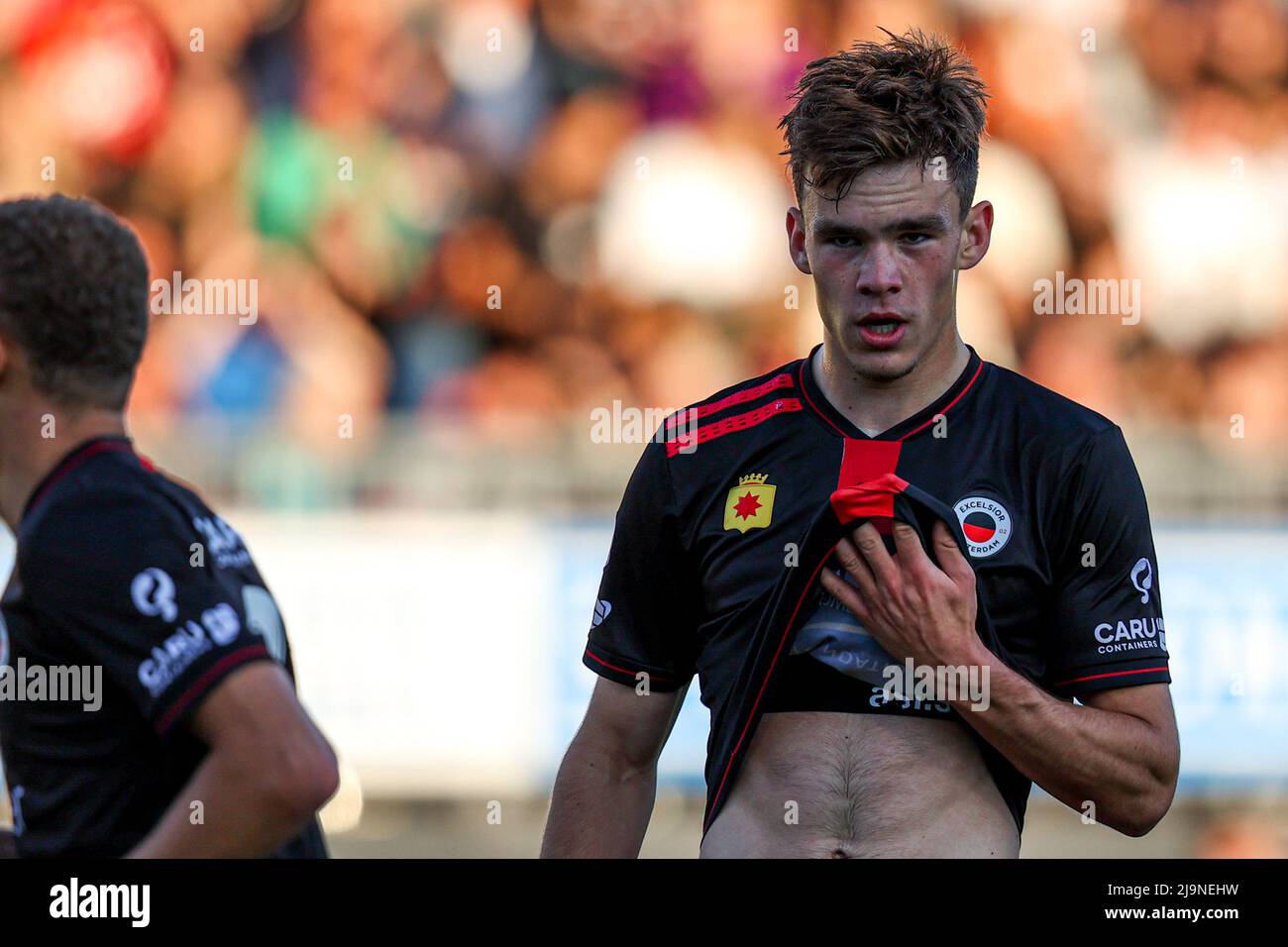 ROTTERDAM, NETHERLANDS - MAY 24: Thijs Dallinga of Excelsior Rotterdam during the Dutch Keukenkampioendivisie Playoffs Final - First Leg match between Excelsior Rotterdam and ADO Den Haag at Van Donge & De Roo Stadion on May 24, 2022 in Rotterdam, Netherlands (Photo by Herman Dingler/Orange Pictures) Credit: Orange Pics BV/Alamy Live News Stock Photo